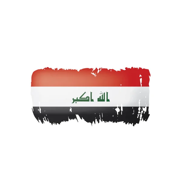 Iraqi flag, vector illustration on a white background — Stock Vector