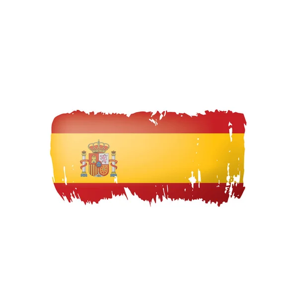 Spain flag, vector illustration on a white background — Stock Vector