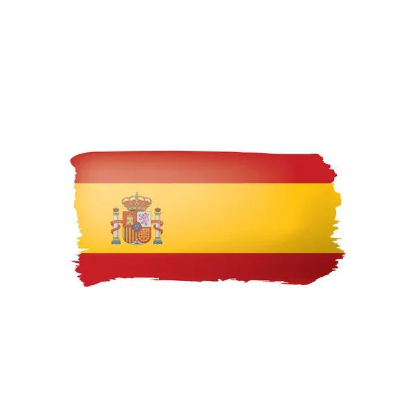 Spain flag, vector illustration on a white background — Stock Vector