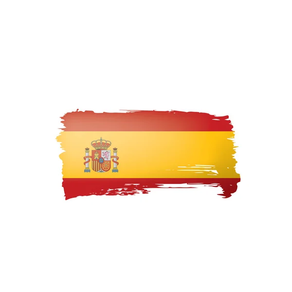 Bandera de España, ilustración vectorial sobre fondo blanco — Vector de stock