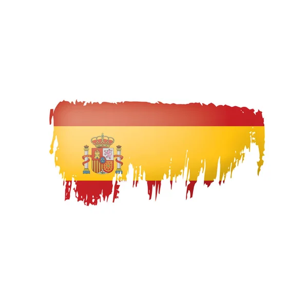 Bandeira de espanha, ilustração vetorial em um fundo branco —  Vetores de Stock