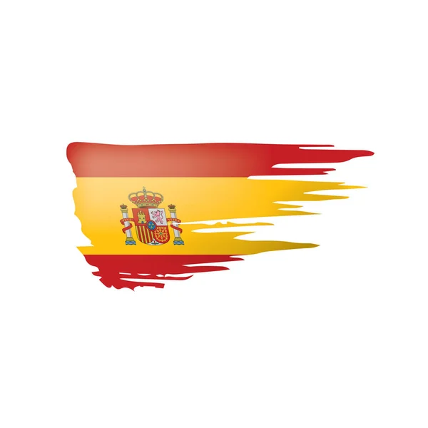 Bandeira de espanha, ilustração vetorial em um fundo branco —  Vetores de Stock