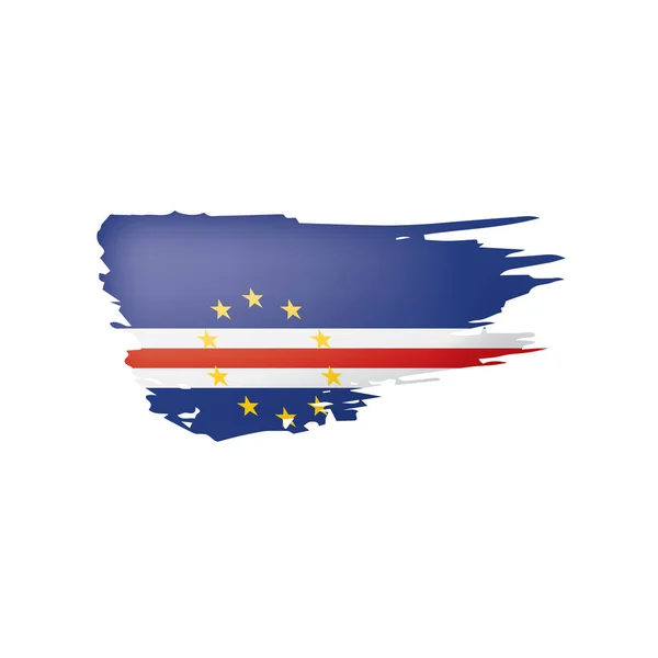 Cape Verde flag, vector illustration on a white background — Stock Vector