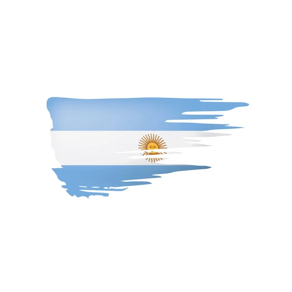 Argentin zászlót, egy fehér háttér vektor illusztráció — Stock Vector