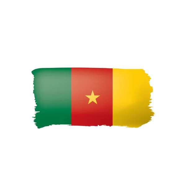 Cameroon flag, vector illustration on a white background. — Stock Vector