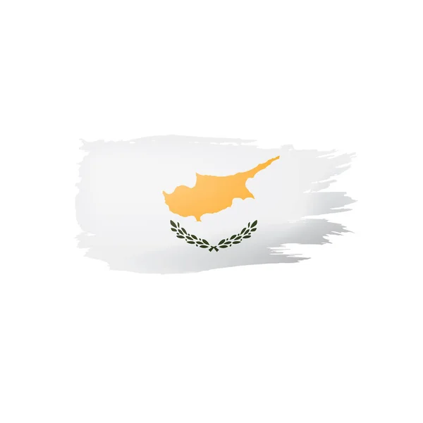 De vlag van Cyprus, vectorillustratie op een witte achtergrond. — Stockvector