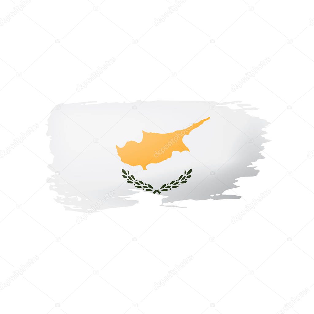 Cyprus flag, vector illustration on a white background.