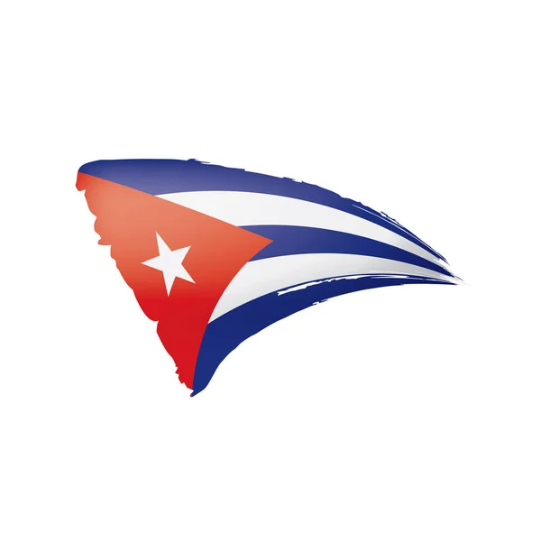 Cuba flag, vector illustration on a white background. — Stock Vector