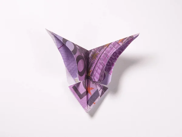 Euro in the form of butterflies — Stock Photo, Image