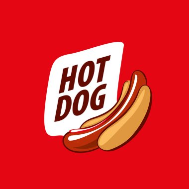 vektör logo sosisli sandviç