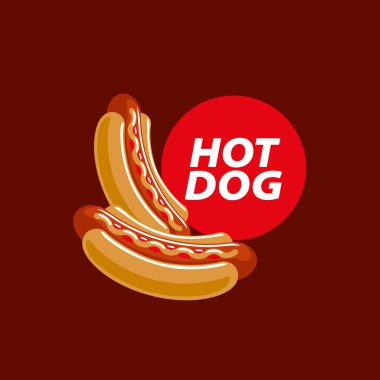 vektör logo sosisli sandviç