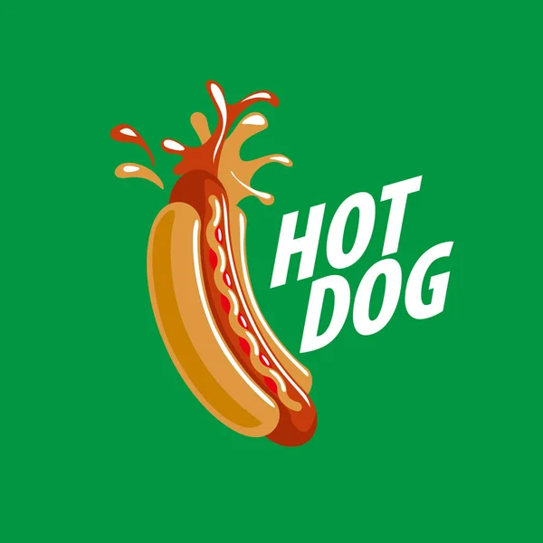 Logo vectoriel hot dog — Image vectorielle