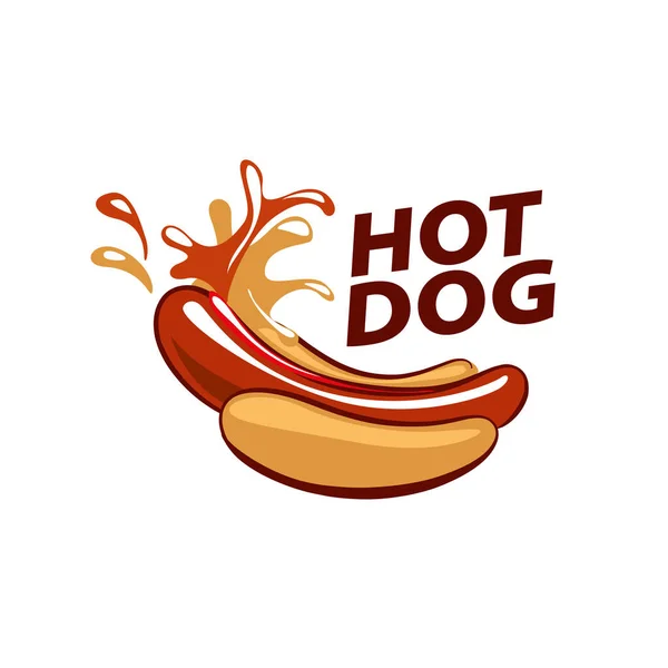 Logo vectoriel hot dog — Image vectorielle