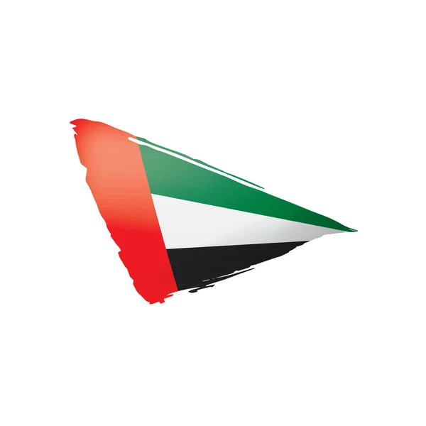 United Arab Emirates flag, vector illustration on a white background. — Stock Vector