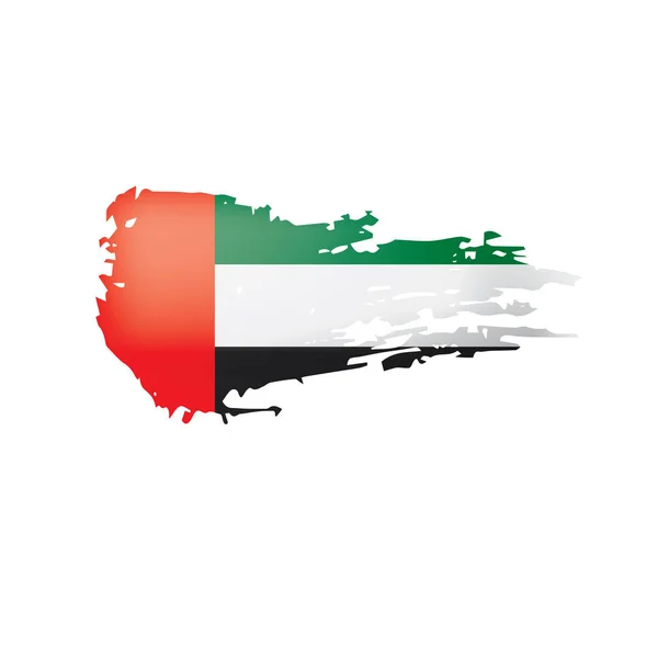 United Arab Emirates flag, vector illustration on a white background. — Stock Vector