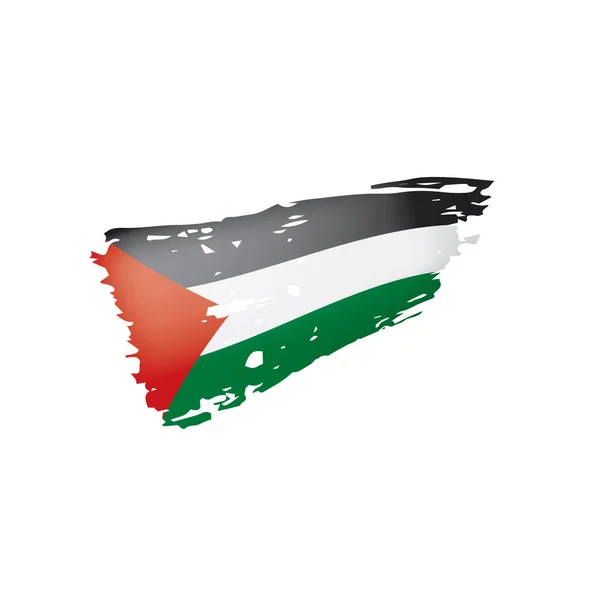 Palestine flag, vector illustration on a white background. — Stock Vector