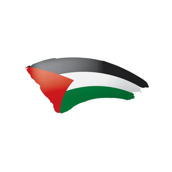 Palestine flag, vector illustration on a white background. — Stock Vector