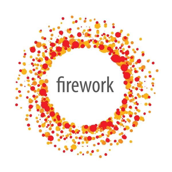 Logotipo do vetor para fogos de artifício — Vetor de Stock