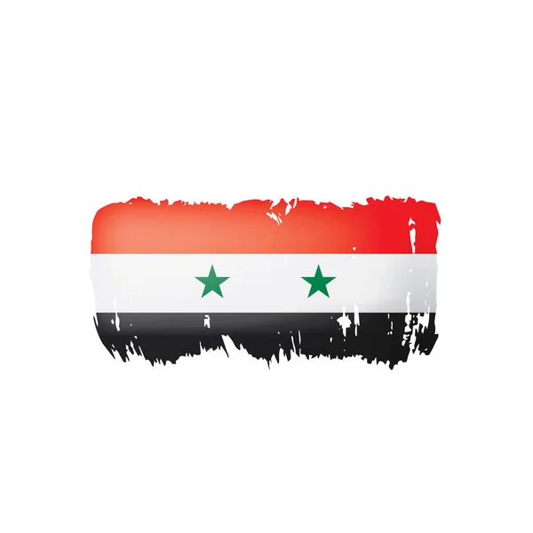 Syria flag, vector illustration on a white background. — Stock Vector