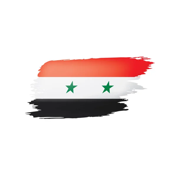 Syria flag, vector illustration on a white background. — Stock Vector