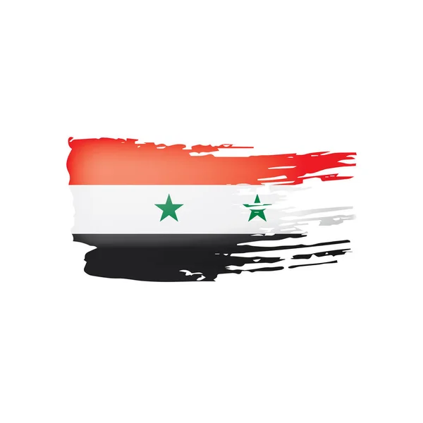 Syria flag, vector illustration on a white background. — Stock Vector