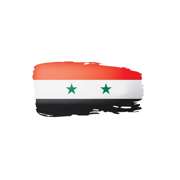 Syria flag, vector illustration on a white background. — Stock Vector