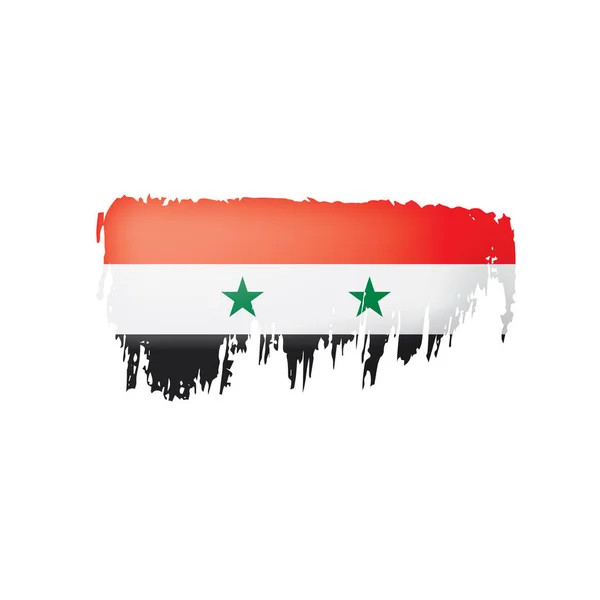 Syria flag, vector illustration on a white background. — Stock Vector