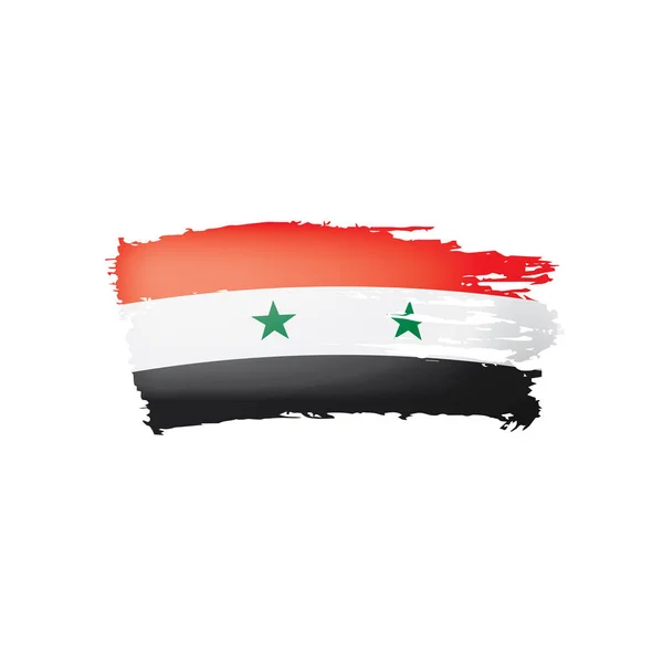 Syria flag, vector illustration on a white background. — Stock Vector