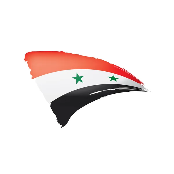 Syria flag, vector illustration on a white background. — Stock Vector