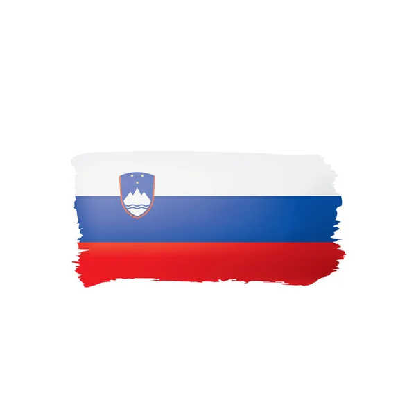 Slovenia flag, vector illustration on a white background. — Stock Vector