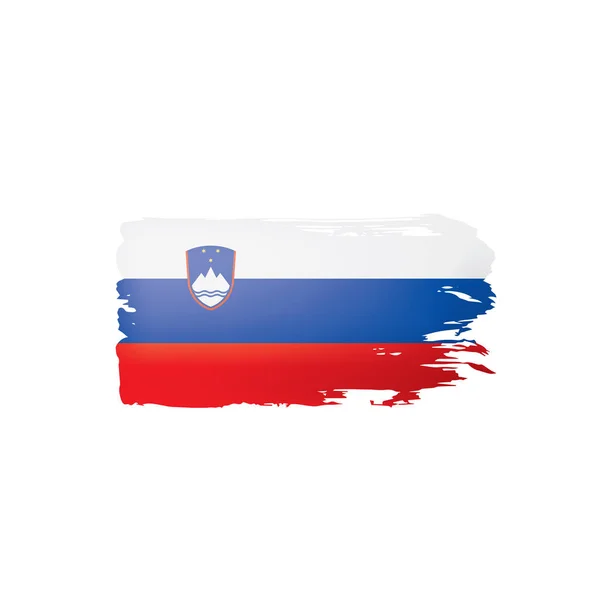 Slovenia flag, vector illustration on a white background. — Stock Vector