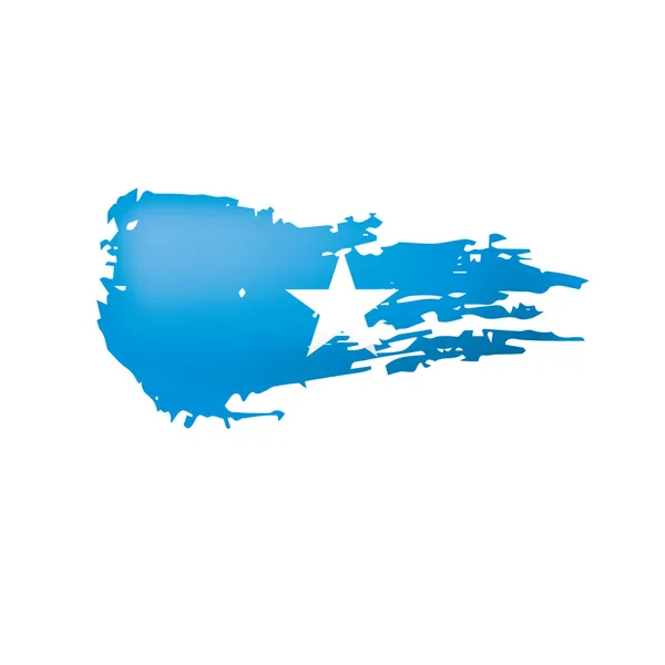 Somalia flag, vector illustration on a white background. — Stock Vector