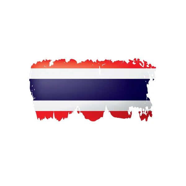 Bandeira da Tailândia, ilustração vetorial sobre um fundo branco . —  Vetores de Stock