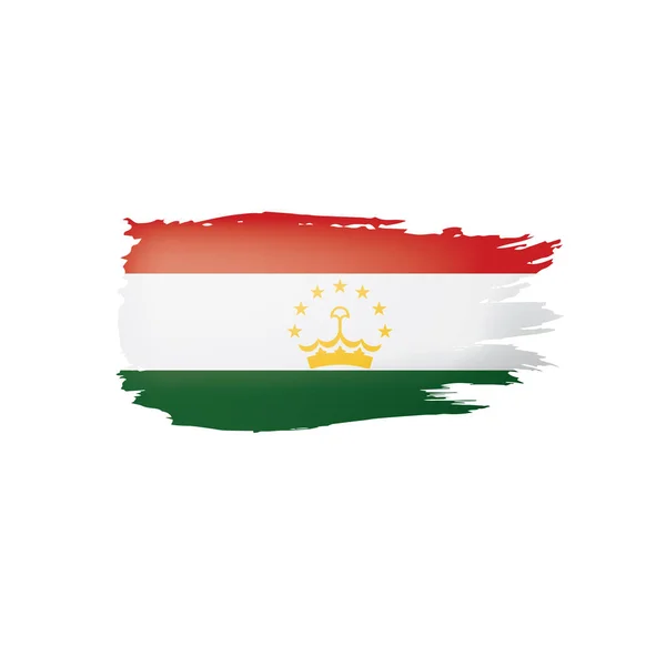 Tajikistan flag, vector illustration on a white background. — Stock Vector