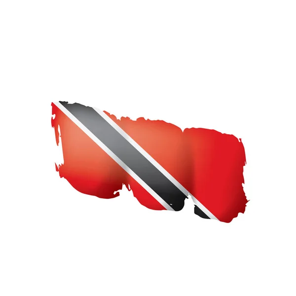 Trinidad a tobago flag, vektorové ilustrace na bílém pozadí. — Stockový vektor