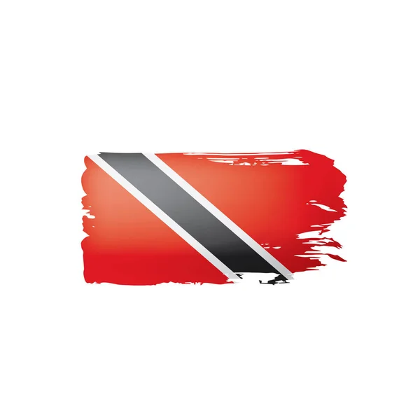 Trinidad a tobago flag, vektorové ilustrace na bílém pozadí. — Stockový vektor