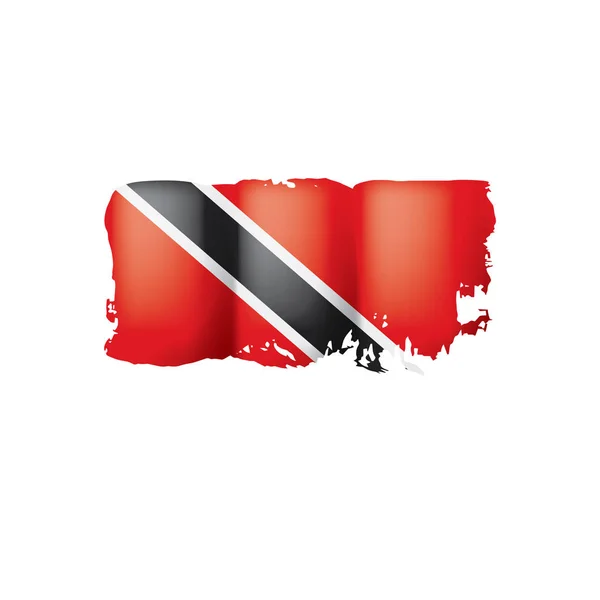 Trinidad e tobago bandeira, ilustração vetorial sobre um fundo branco . — Vetor de Stock
