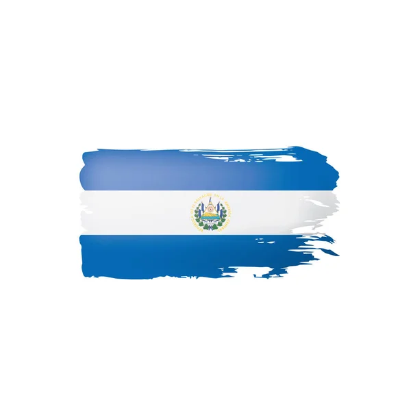 Прапор Сальвадору, зображення на білому тлі. — стоковий вектор