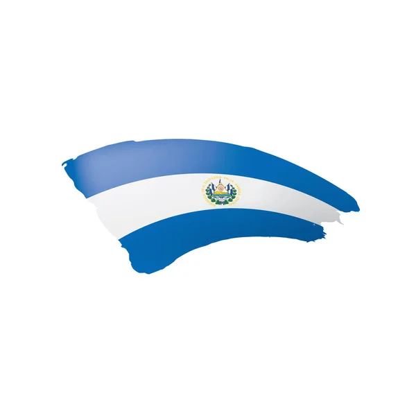 Flaga Salvador, ilustracja wektora na białym tle. — Wektor stockowy