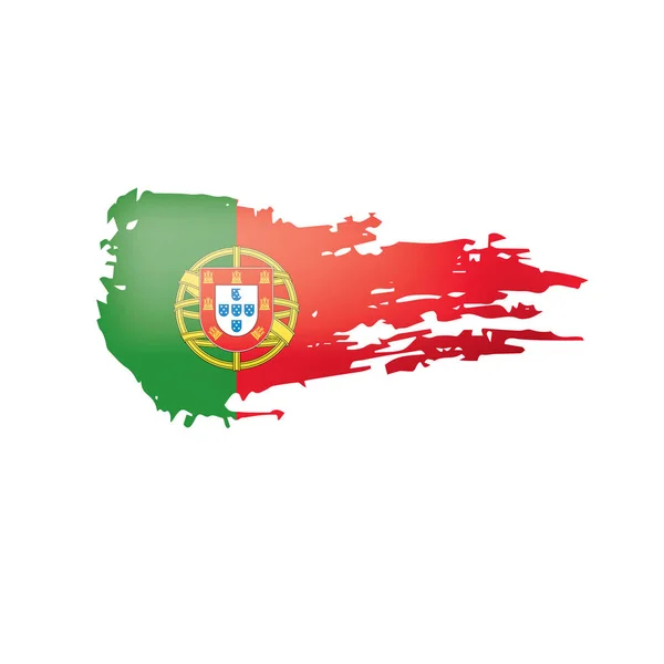 Portugal flag, vector illustration on a white background. — Stock Vector