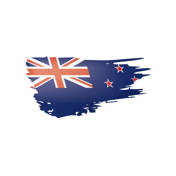 New Zealand flag, vector illustration on a white background. — Stock Vector