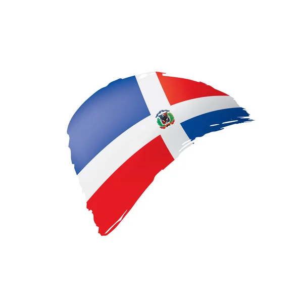 ธงโดมินิกา ภาพเวกเตอร์บนพื้นหลังสีขาว . — ภาพเวกเตอร์สต็อก