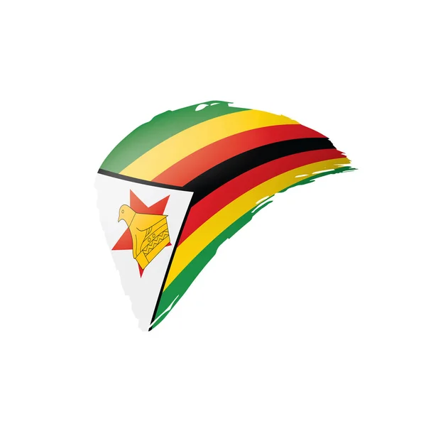 Zimbabwe flag, vector illustration on a white background. — Stock Vector