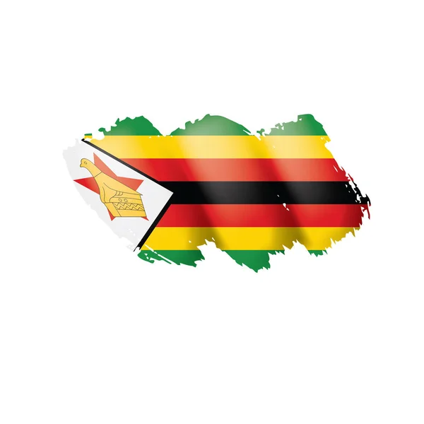 Zimbabwe flag, vector illustration on a white background. — Stock Vector