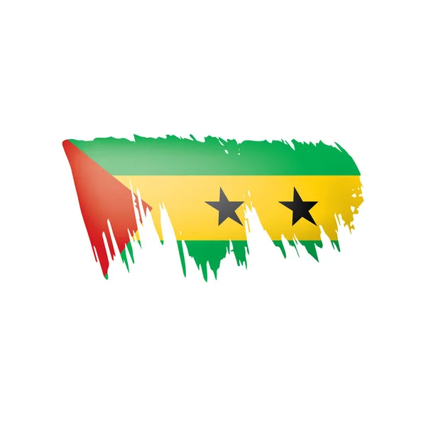 Sao Tome og Principe flag, vektor illustration – Stock-vektor