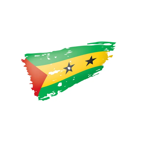 Bandeira de São Tomé e Príncipe, ilustração vetorial — Vetor de Stock