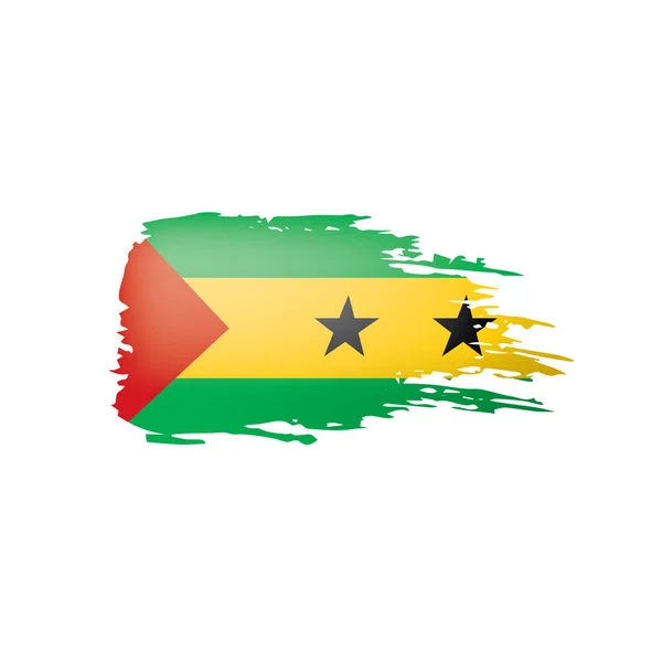Sao Tome and Principe flag, vector illustration — Stock Vector