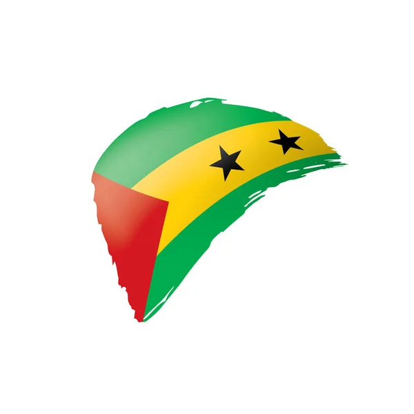 Σημαία του Σάο Τομέ και Πρίνσιπε, εικονογράφηση διάνυσμα — Διανυσματικό Αρχείο