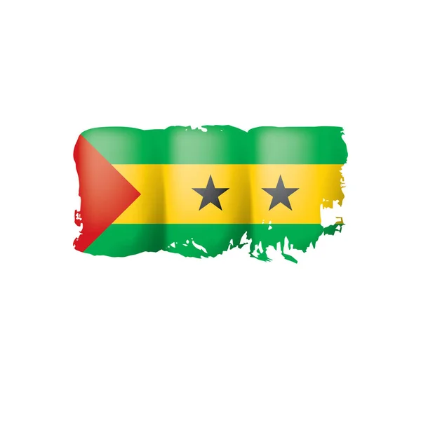 Bandeira de São Tomé e Príncipe, ilustração vetorial —  Vetores de Stock