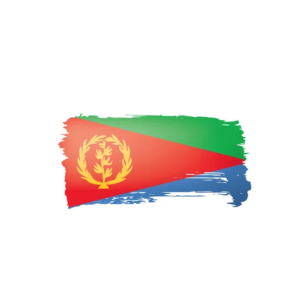 Eritrea flag, vector illustration on a white background. — Stock Vector